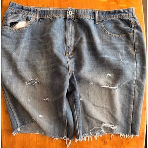 Vintage Royal Blue Shorts Blue Denim Baggy Skater‎ Grunge Y2K